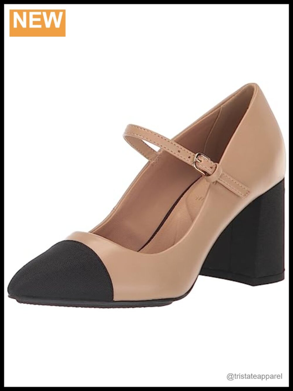Pointed Toe Block Heel Pump
